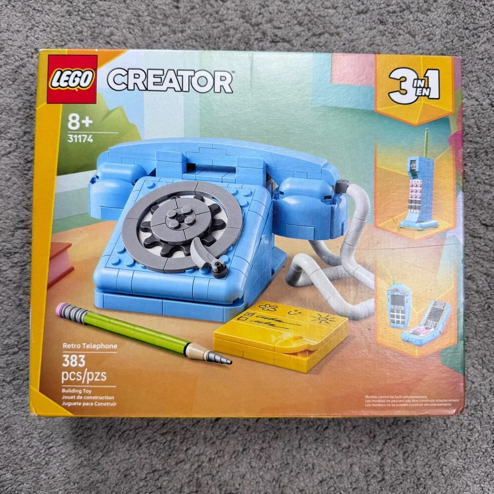 NEW SEALED LEGO Creator 3 in 1 Retro Telephone Kids Toy Building Toy 31174